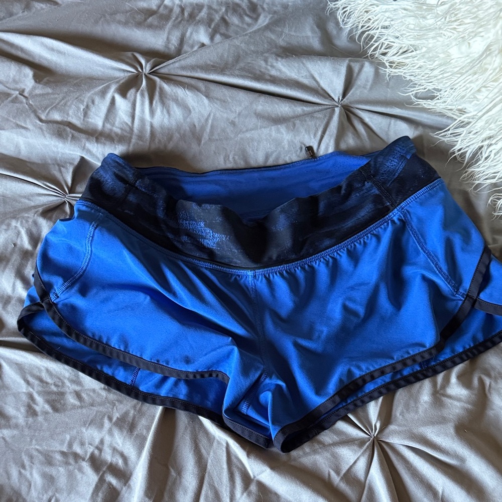 Lululemon Athletica Blue and Black Athletic Shorts